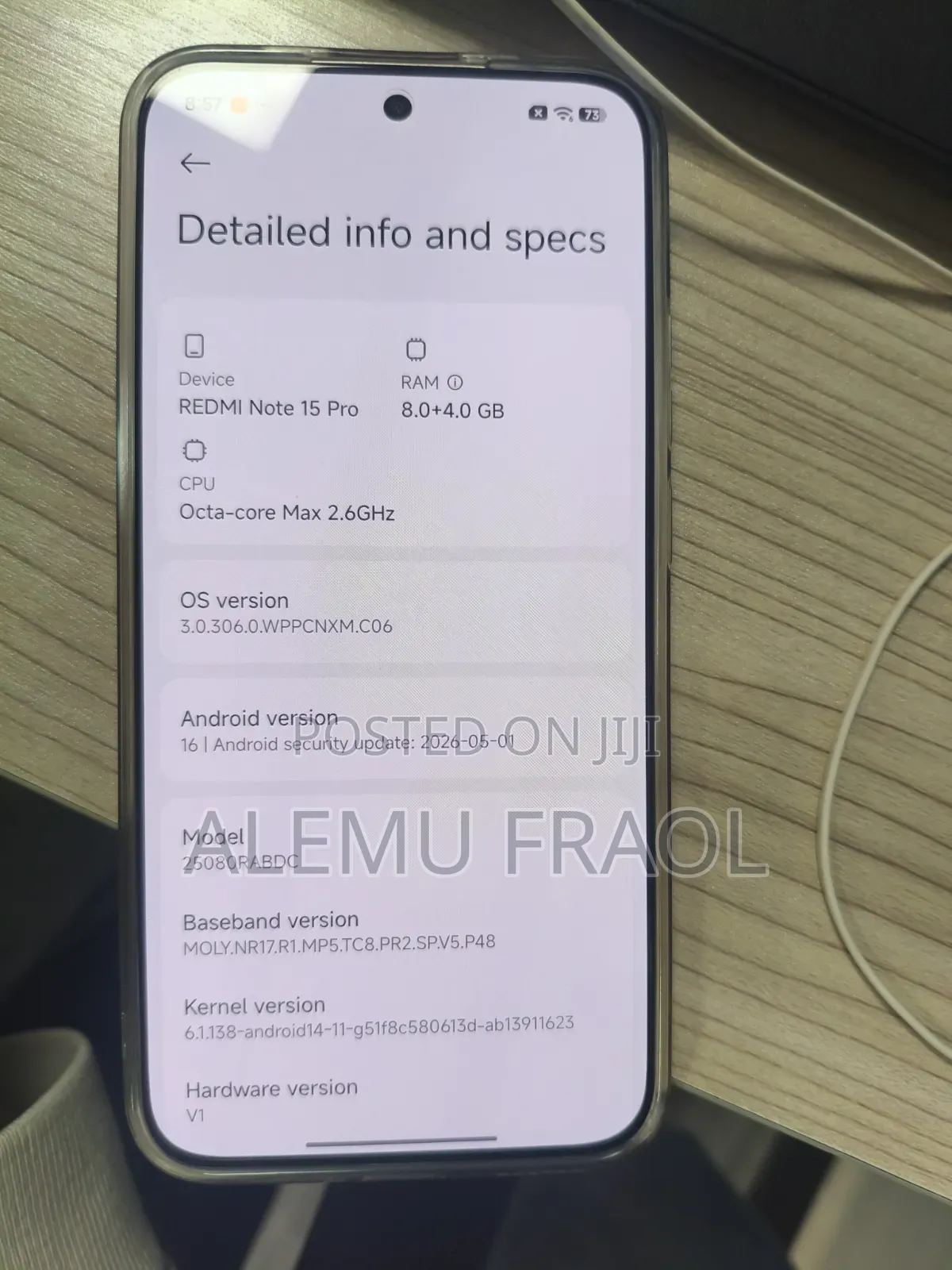 New Xiaomi Redmi Note 15 Pro 256 GB Red