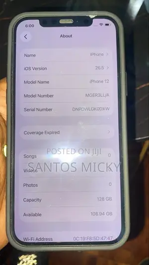 Apple iPhone 12 128 GB Black