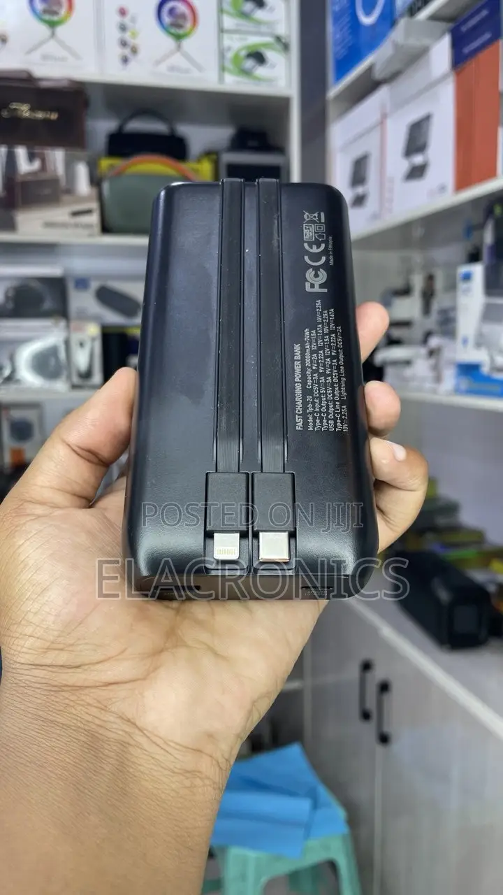 20000mah Tmax Power Bank | 22.5w Fast Charge | Type-C iPhone Cables