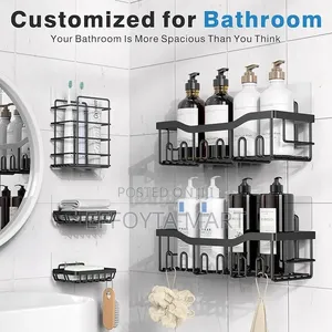 5pcs Stainless Steel Organizing Storage Rack for Cosmotics