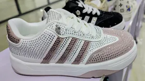 Crystal Nova Sparkle Stripe And Casual Sneakers