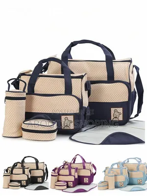 5pcs Baby Diaper Bag Set – Mother Baby Travel Bag