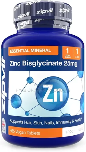 Zinc Bisglycinate 25mg, (365 Tablets)