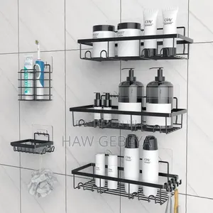 5pcs Stainless Steel Organizing Storage Rack