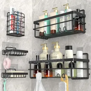 5pcs Stainless Steel Organizing Storage Rack