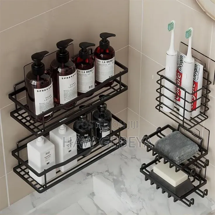 5pcs Stainless Steel Organizing Storage Rack