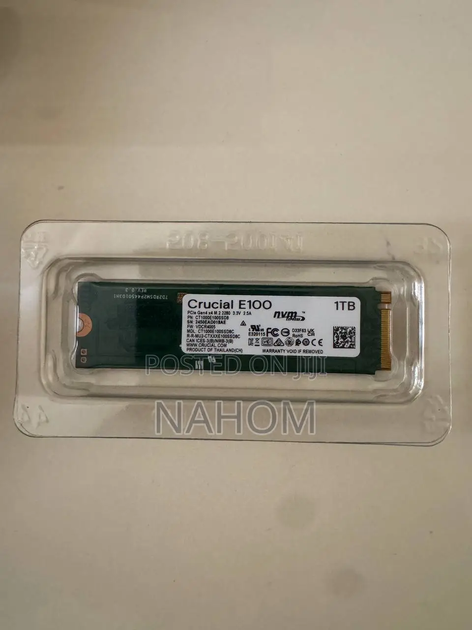 Crucial E100 1tb M.2 Nvme Pcie Gen4 Internal SSD