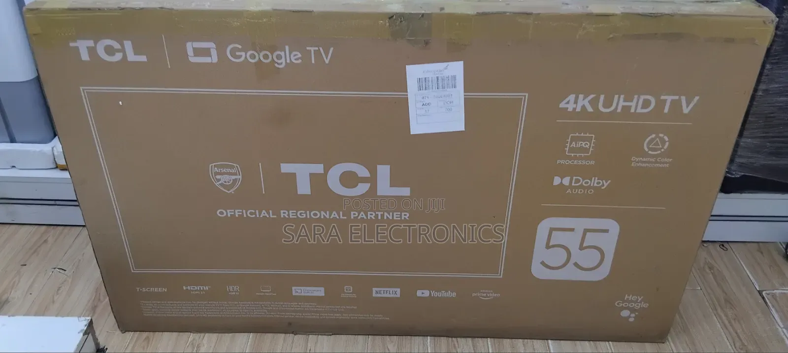 ◈Tcl 55" Google Uhd Tv ◈Dolby Audio ◈Free Delivery