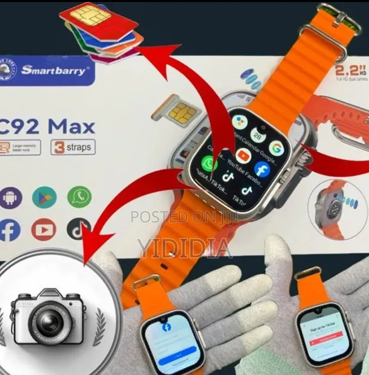 C92 Max Smartwatch – Phone Watch in One!
