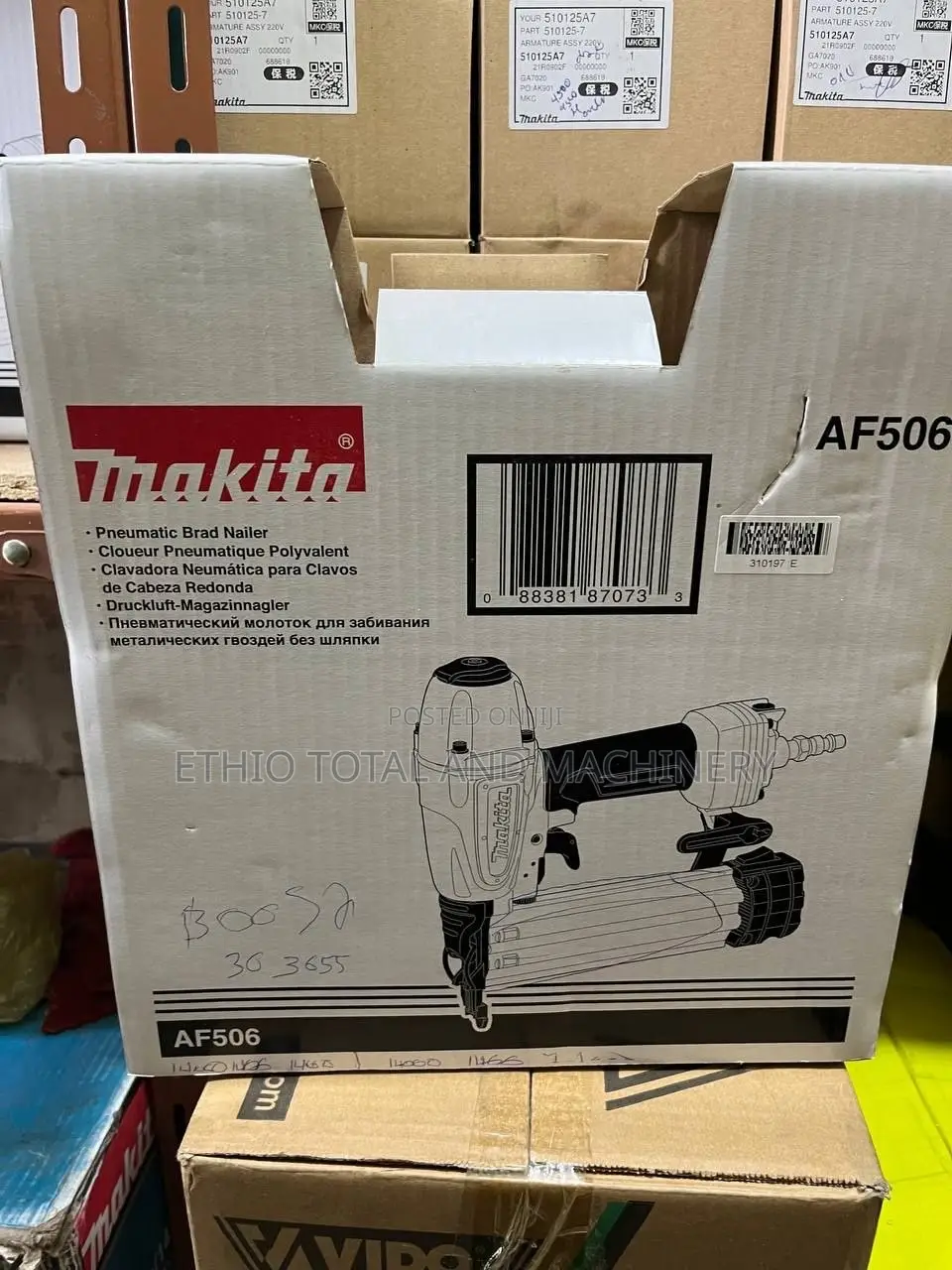 Original Makita Af506 Pneumatic Brad Nailer or Nail Gun Shooter