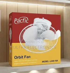 Pacific Orbit Fan, Model Ls40-16a, a 360-Degree Rotation Design.
