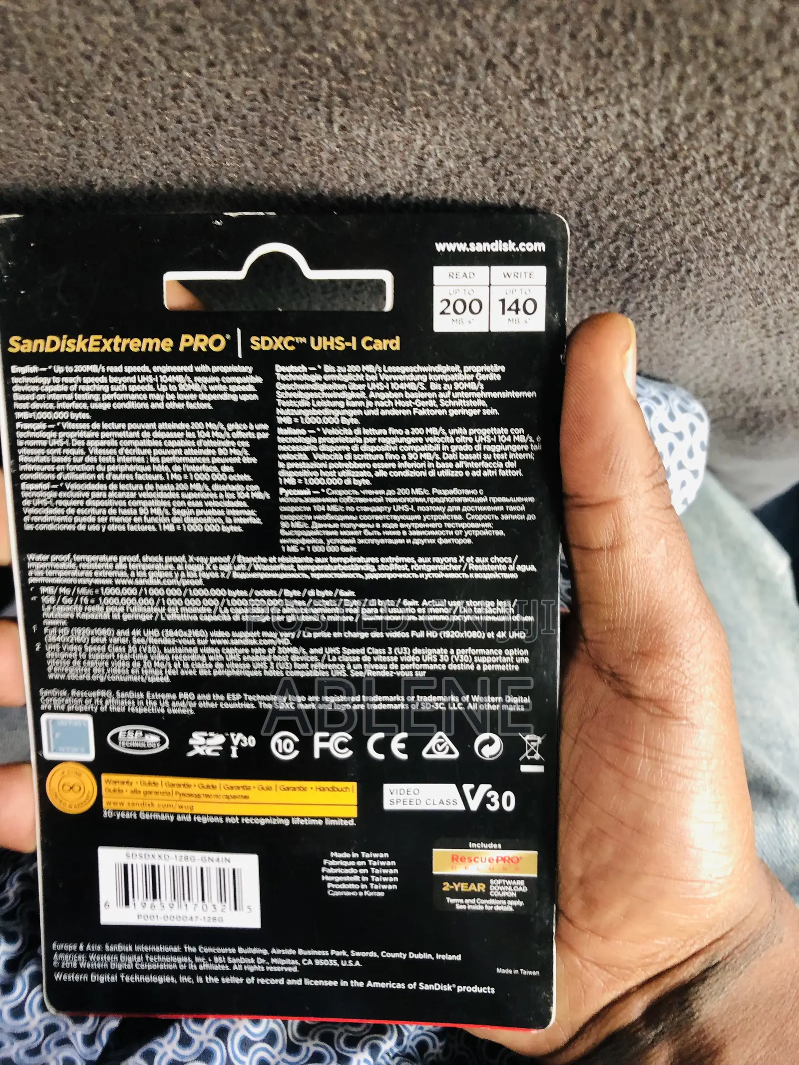 Extreme Pro 128gb 200speed