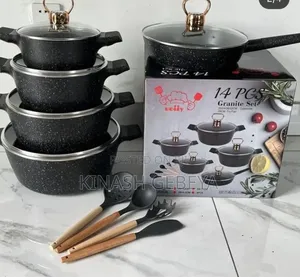Vmigo 14pcs Granite Cookware Set
