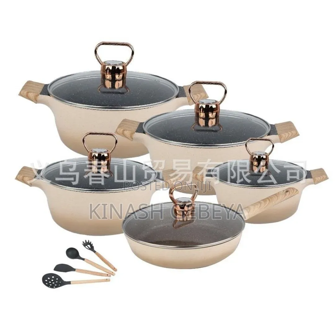 Vmigo 14pcs Granite Cookware Set