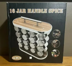 Spice Rack Organizer 16 Jars for Kitchen Cabinet Seasoning Storage