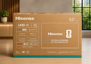 Hisense Tv 55" Smart Vidaa Uhd – A6 Series | Original Quality