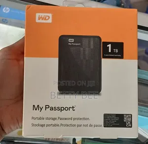 Wd My Passport 1tb Portable External Hard Drive