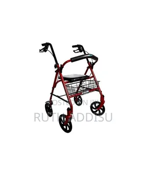 Walker Rollator With 7.5′′ Four Wheels Fold Up Removable Back Support