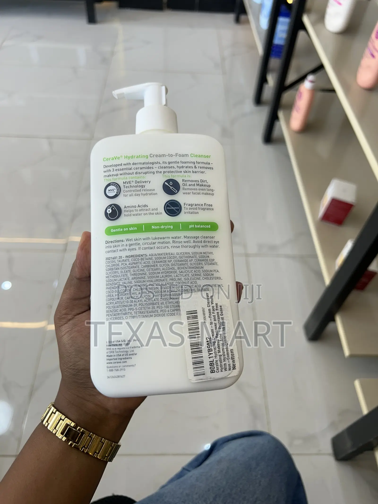 Cerave Hydrating Cream to Foam Cleanser 562 Ml