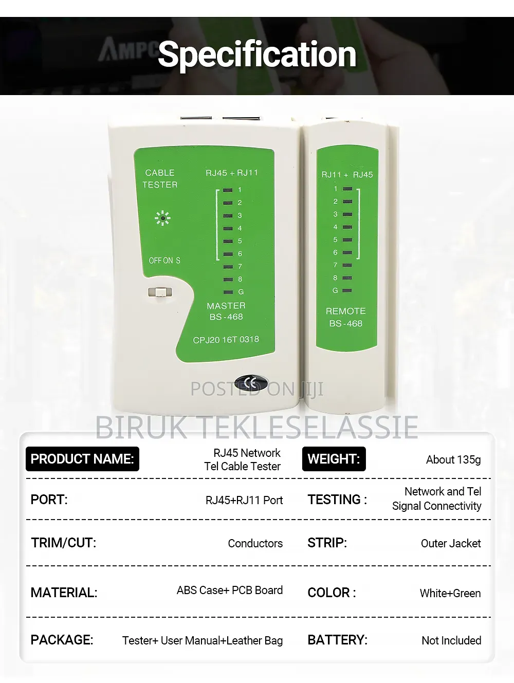 Network Cable Tester Ethernet