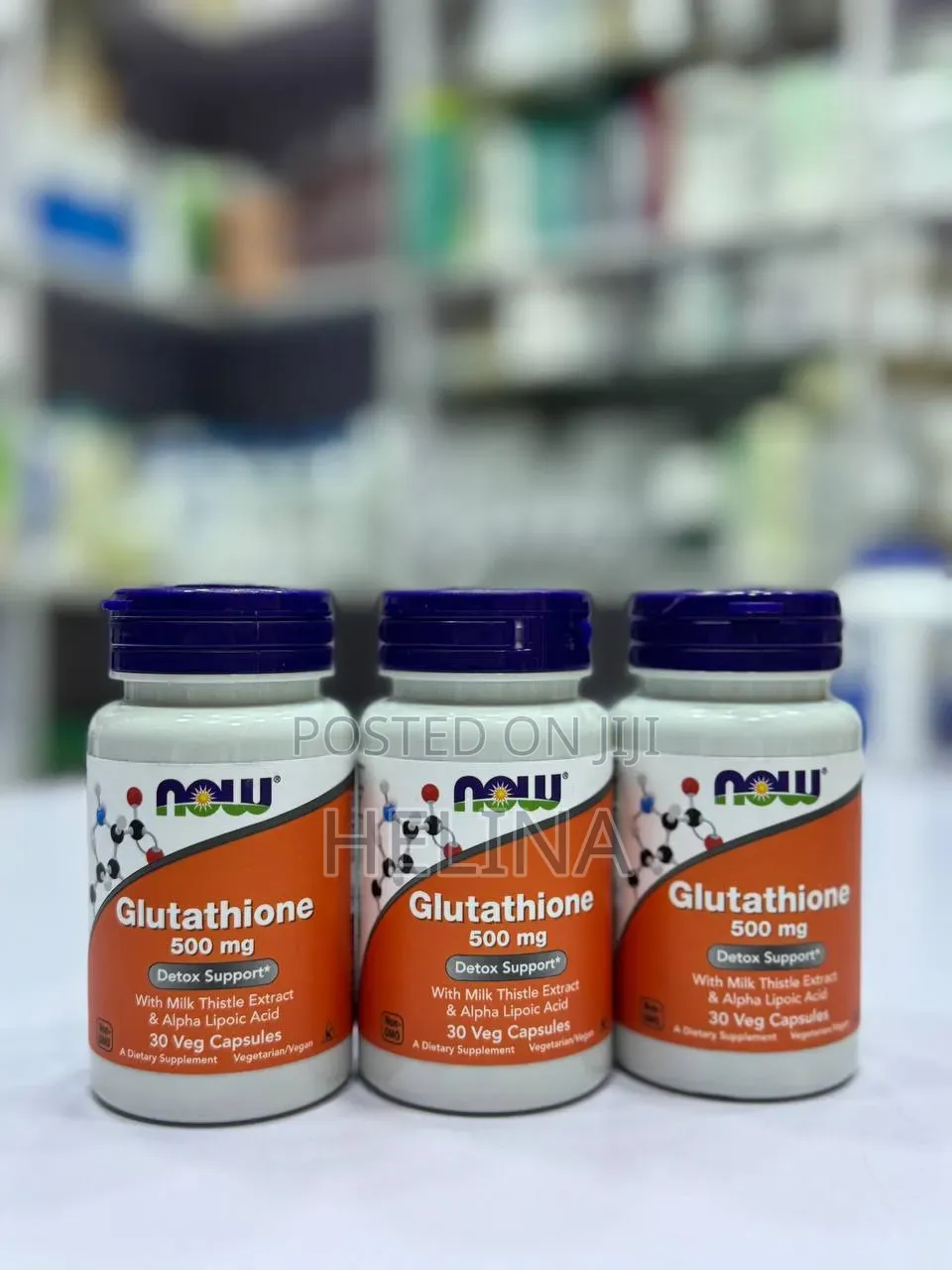 Glutathione 500mg Detox Support With Milk Thistle Extract From Usa