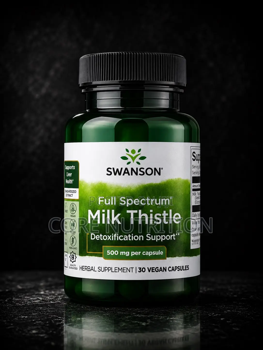 Milk Thistle Detoxification Support , 500mg , 30 Capsules