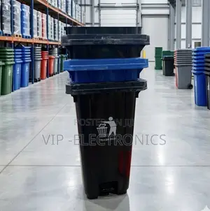 Garbage 120l Heavy-duty Pedal Trash Bin – Commercial Waste Container