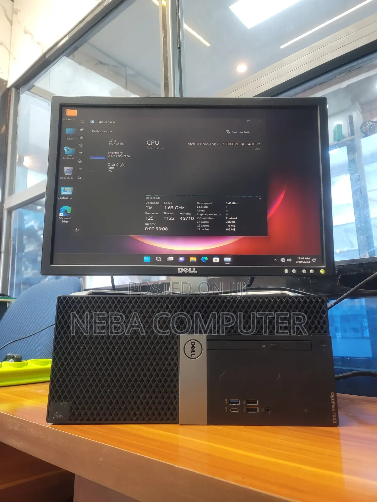 Desktop Computer Dell OptiPlex 7050 8GB Intel Core i5 HDD 500GB