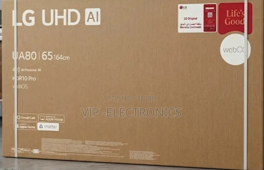 Lg 65 Inch Tv Uhd Ai Smart (Model Ua80) – Ultra Hd Smart Television