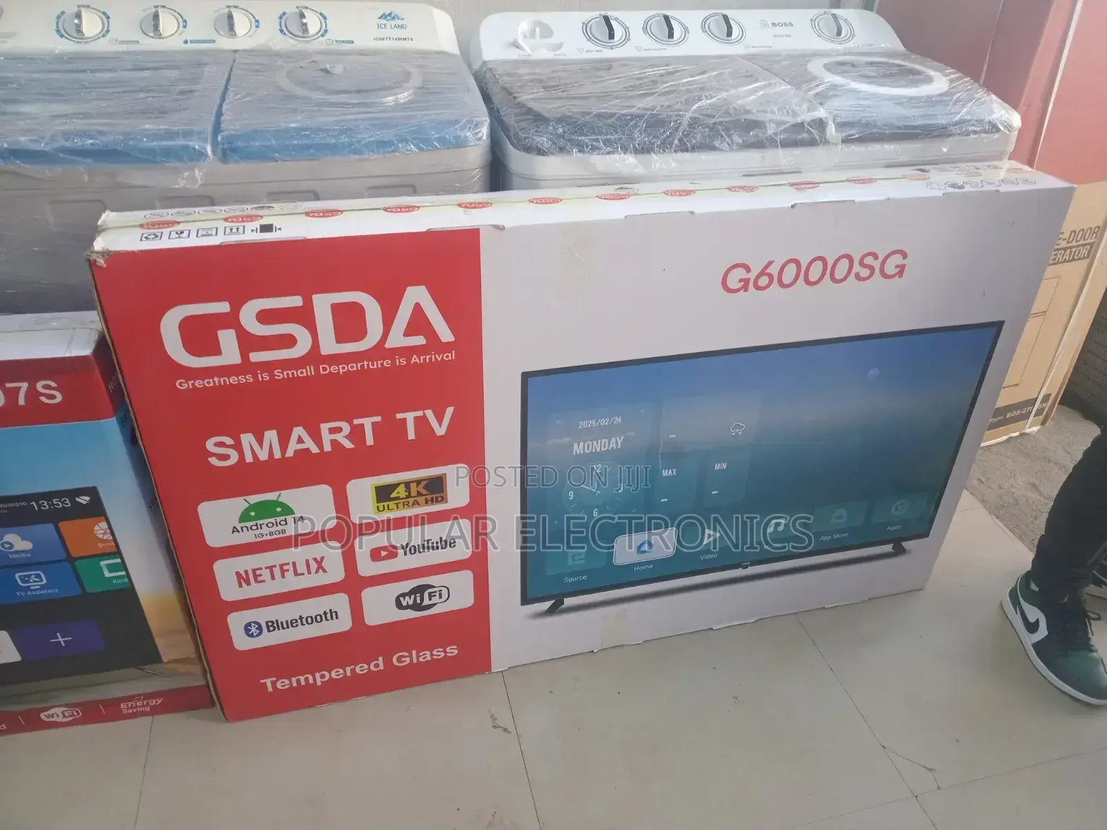 Gasda 55inchi Tv Smart Android New Model 2025