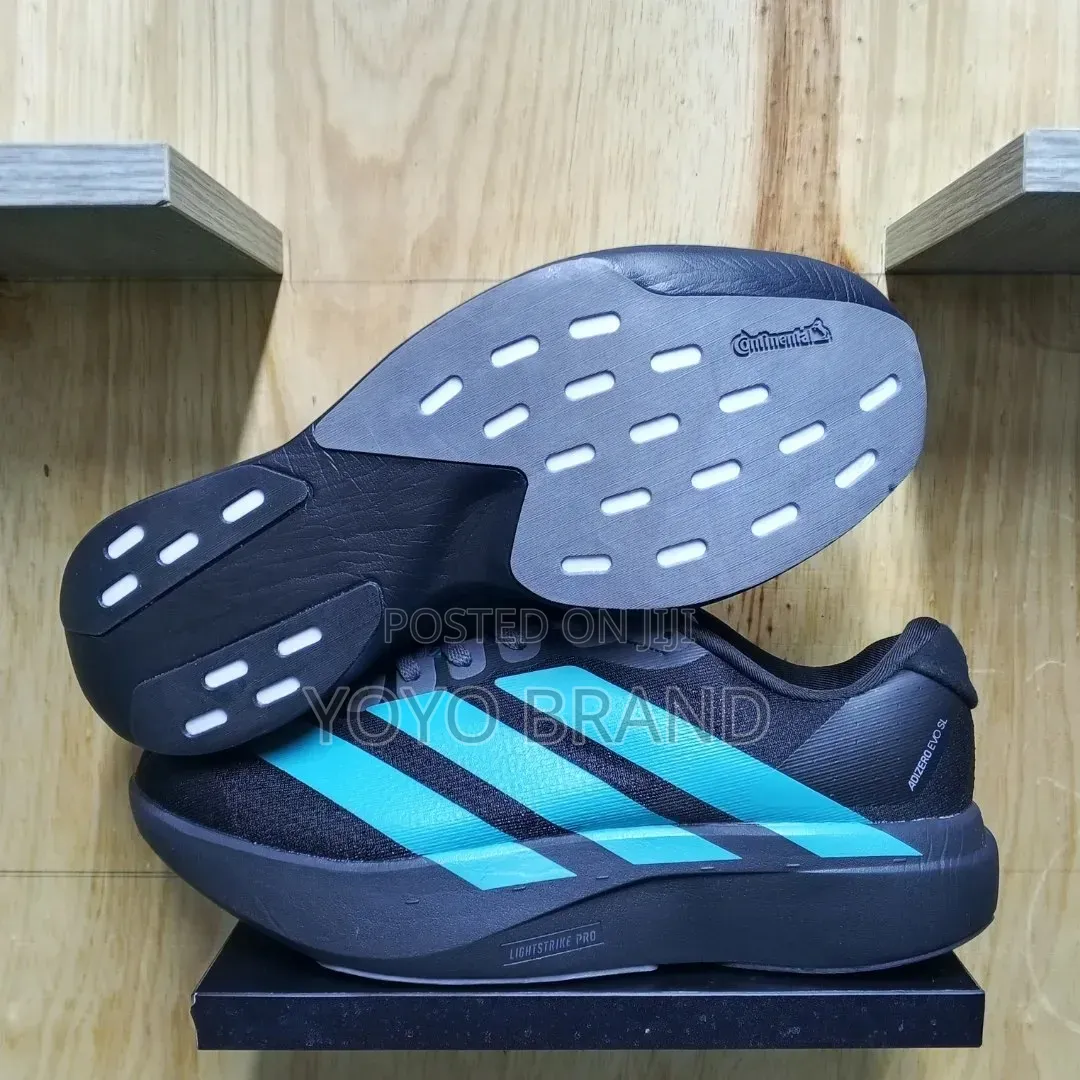 Adidas Adizero Evo Sl Road Running Shoes Black /Pure Teal