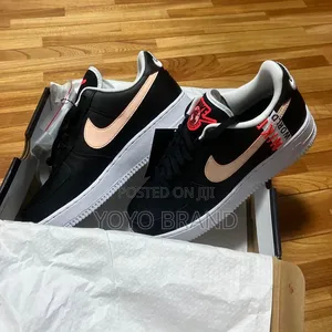 Nike Air Force 1 '07 Lv8 Shoes"Worldwide Pack" in Black and Crimson