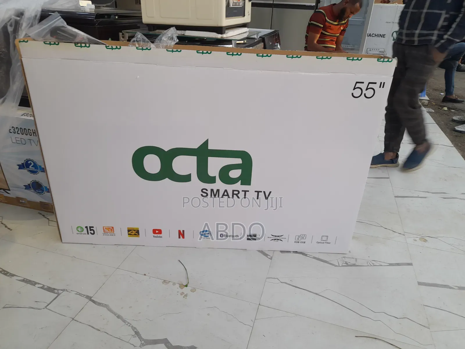 Octa Smart Tv 55 Inch Andraid Framless 2026 Quality Brand Tv Hifi