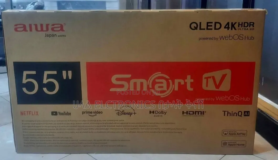 Aiwa 55" Double Glass Tv