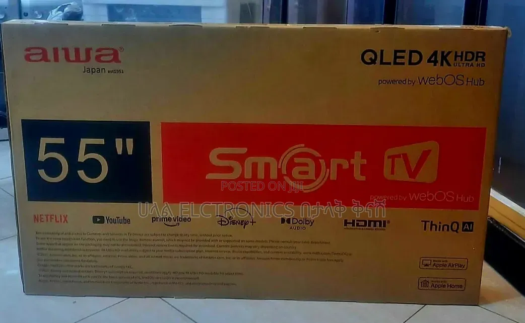 Aiwa 55" Double Glass Tv