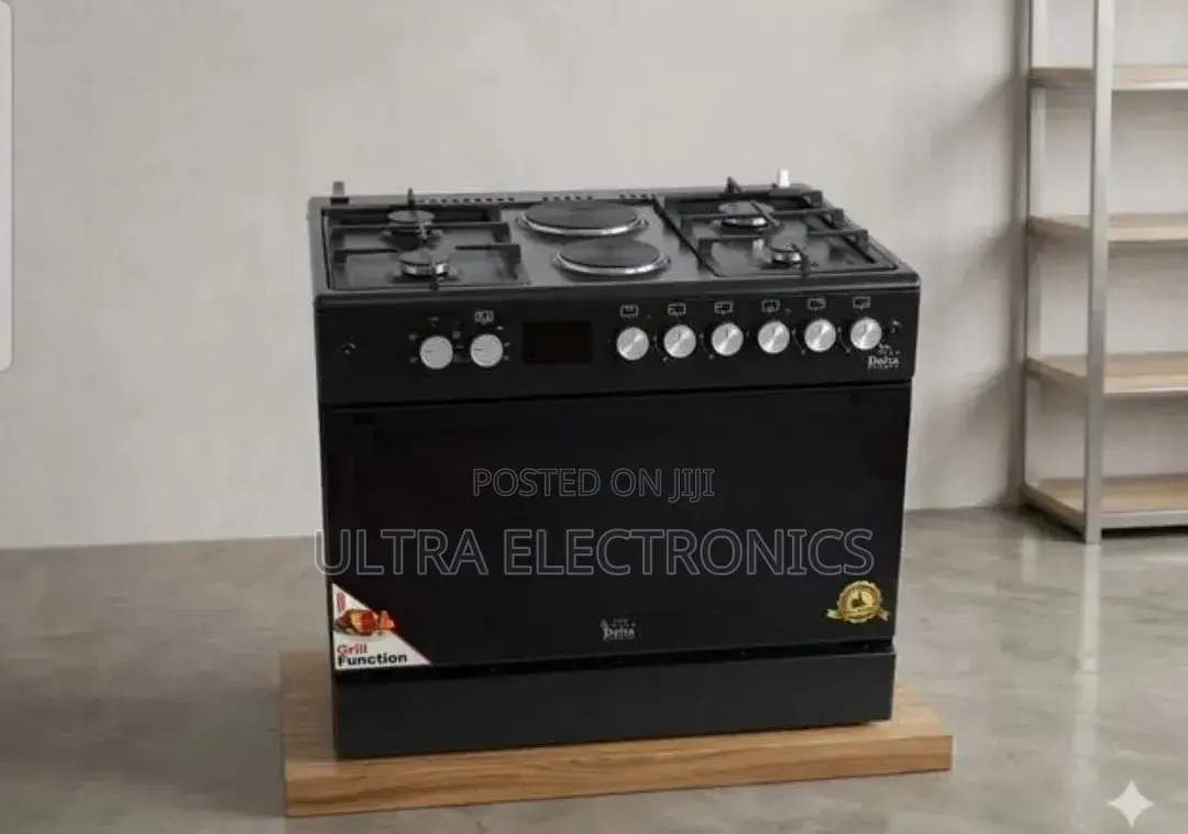 Delta 60x60 Freestanding Cooker Featuring Both Gas Electric Hotplates