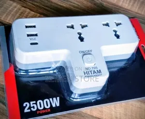 Multi-Plug Power Socket T-Shaped Adapter ማራኪ የኤሌክትሪክ ማከፋፈያ