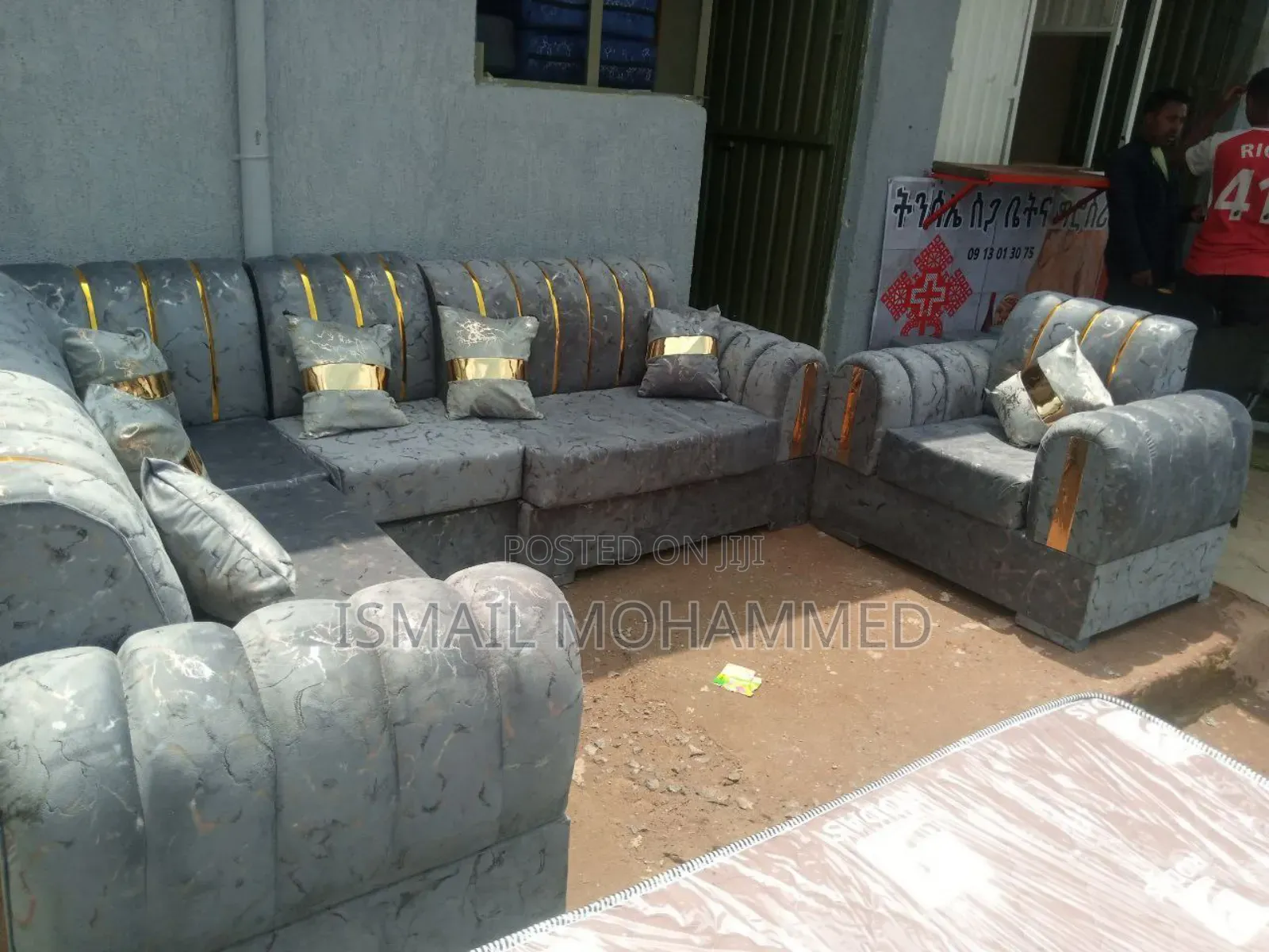 Sofa Gray Celer Free Delivery