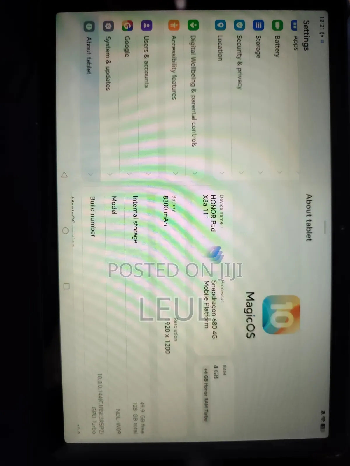 New Honor Pad 8 128 GB Silver