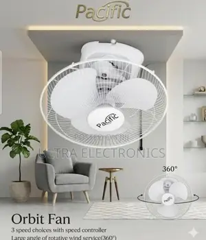 Pacific Ceiling Orbit Fan, Model Ls40-16a, a 360-Degree Rotation