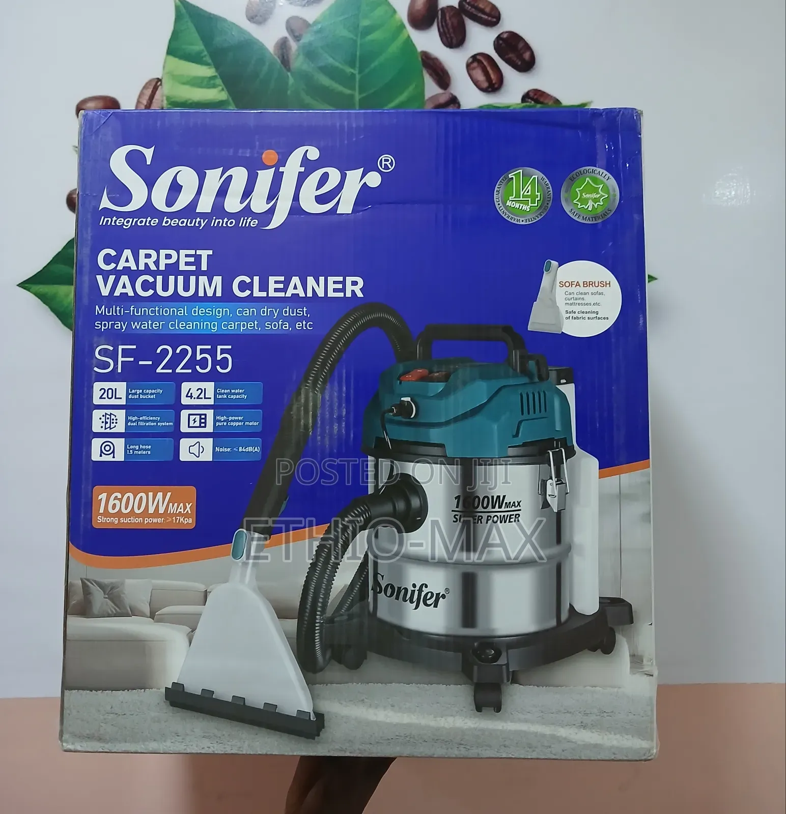 Sonifer Carpet Vacuum Cleaner – Multi-functional Wet Dry Cleaner