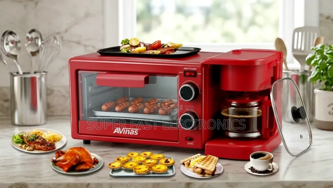 Avinas Breakfast Machine16l 3 in 1–850wtoaster Oven, Coffee Maker