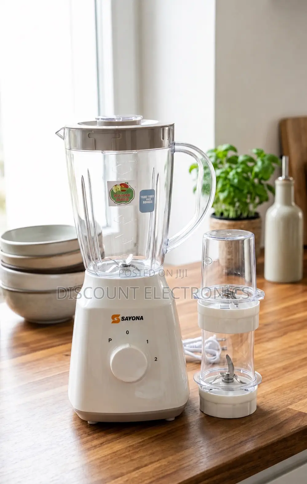 Sayona 2-in-1 Blender With Grinder – Powerful Kitchen Appliance