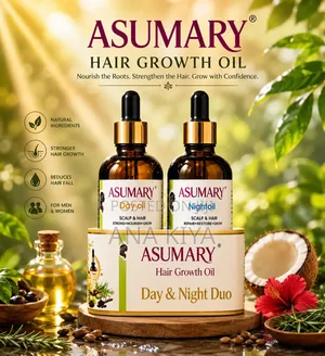 Original Asumary Hair Growth Oil 
Day and Night Duo