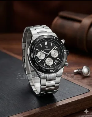 Poedagar Belmont Stainless Steel Chronograph Watch Featuring