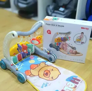 2-in-1 Baby Walker Piano Play Gym | ዘመናዊ ፒያኖ እና እርምጃ ማለማመጃ