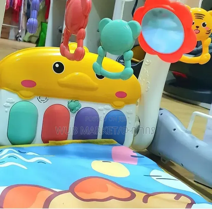 2-in-1 Baby Walker Piano Play Gym | ዘመናዊ ፒያኖ እና እርምጃ ማለማመጃ