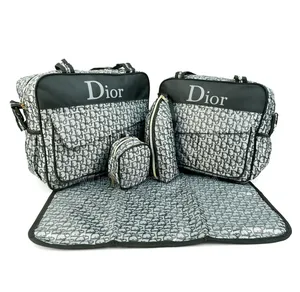 Premium 5-Piece Baby Diaper Bag-5-በ-1 የእናቶች ቦርሳ