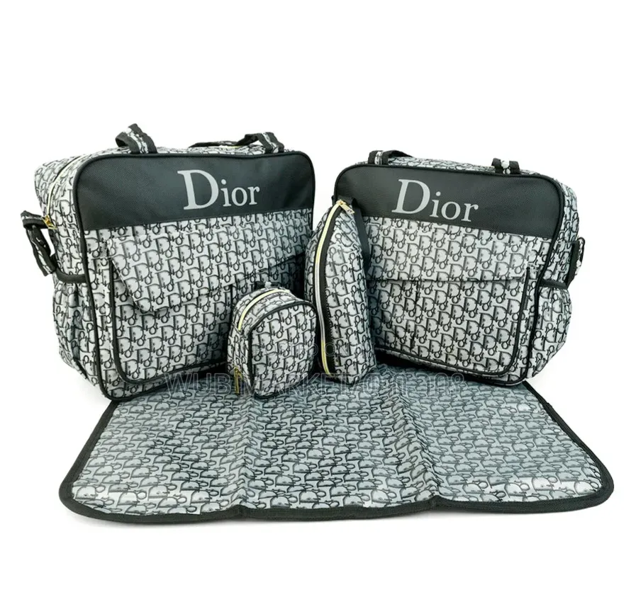 Premium 5-Piece Baby Diaper Bag-5-በ-1 የእናቶች ቦርሳ