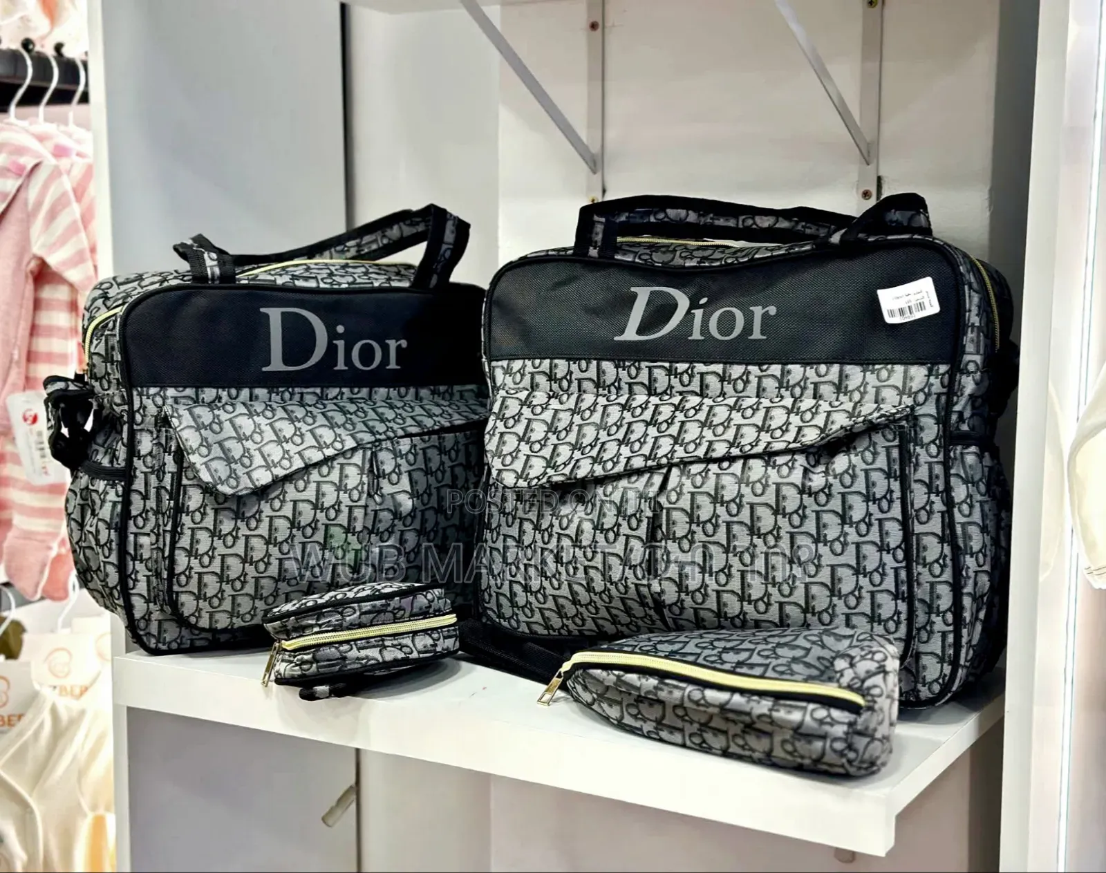Premium 5-Piece Baby Diaper Bag-5-በ-1 የእናቶች ቦርሳ